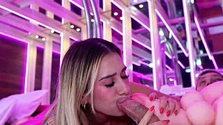 My fuck doll and I get pounded by a massive cock in various positions