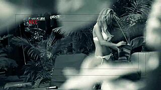 Aubrey Adams masturbates and fucks outdoors in the sun!