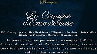 La coquine densorceleuse guides you in french asmr joi fantasy?