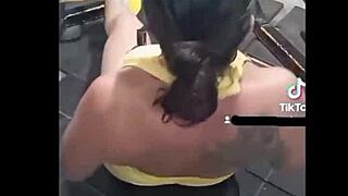 Nicole medallo suda en el gym para tener un cuerpo rico y complacer machos