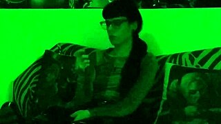 Beth Kinky Goth Domina Smoking Cigarette