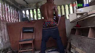 I caught fat landlord bent over young 18+ ebony church member doggystyle in public