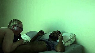 couple enjoys morning with pawg in glasses part 2