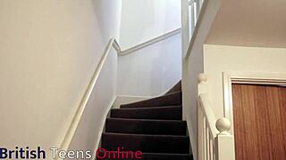 Naughty college student getting spanked rough 😈