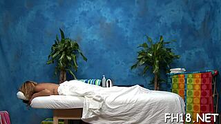 Massage turns hardcore with oiled babe