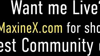 Horny Asian Maxine X fucks dildo and sucks cock 😈