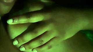 Oh Wow, Licking My Nipples Feels So Damn Good at Night!