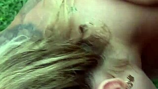 Outdoor masturbation leads to deep anal fucking