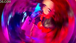 beautiful redhead in vampire costume feeding frenzy