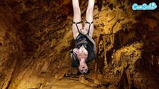 camsoda - hot amateur teen 18+ in bat costume masturbates upside down has epic orgasm