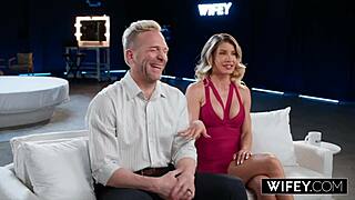 wifey cassie bender gets bbc creampie in front of hubby