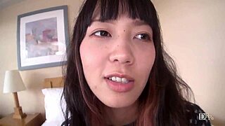 kanako miyata's due date is one week later, unbelievable creampie in this japanese big tits scene.