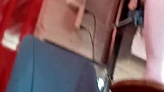 Hidden Padrastro Grabs Upskirt Skirt Of Mexican Student