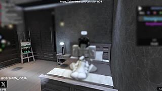 quietly fucking a fan on the bed in doggystyle and cowgirl?