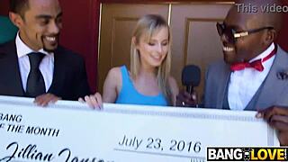 Jillian janson wins two black cocks jay bangher chocolate god