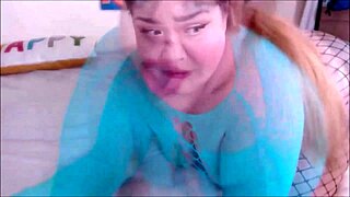 Bbw says, 'suck cum out with my butt'