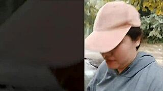 Wanna see this chubby mature girl giving outdoor blowjob with creampie?