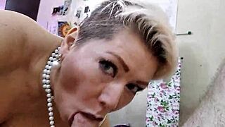 mature neighbor shares romantic evening