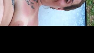 Outdoor masturbation leads to deep anal fucking