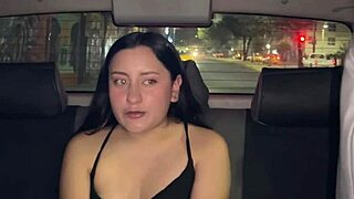 Amateur Latina curvy roommate in see-through dress rides lover barefoot outdoors flashing ass shaking with dirty talk.