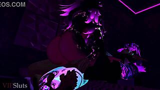 Vipsluts cyberpunk vixen dominates and devours sneaky thief