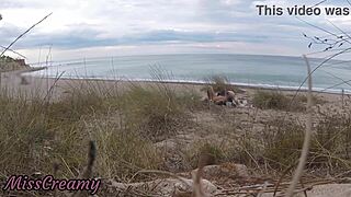 french teacher slut sucks stranger's cock on nude beach