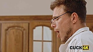 Husband watches wife sex