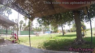 naked groping in public park