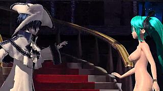 Hatsune Miku in Cendrillon nude mod shows big boobs and ass