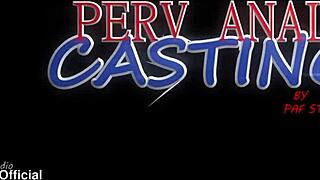 She showed up for this casual anal casting session wearing high heels. They went straight to deep anal with rimming, fetish play, balls deep thrusts, no pussy action, ending in big gapes and creampie.