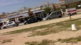 Couple discovers secluded outdoor spot for intense fucking with blowjobs and cowgirl riding!