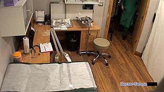 Oh god, Dr Tampa runs this lesbian torment clinic where Olivia Kassady gets tied up with handcuffs and toys in latex gloves, it's all petite blonde action in Florida hospital setup