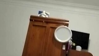 She dances in a sexy manner just for you to enjoy