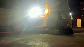 Beale street parking garage creampie with bent over sloppy wet ebony pornstar