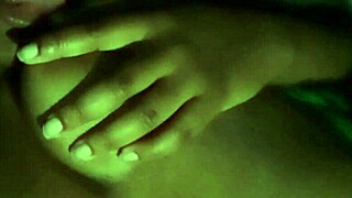 Oh Wow, Licking My Nipples Feels So Damn Good at Night!