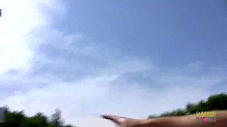 Couple discovers secluded outdoor spot for intense fucking with blowjobs and cowgirl riding!