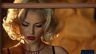 sexy milf blonde carissa white posing hot in lingerie