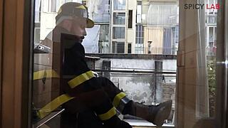 Firefighter Julius Opens Door To Luna Dark's Pussy For Deep Throat