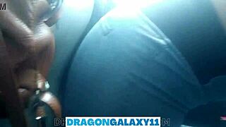 risky blowjob on the bus almost caught