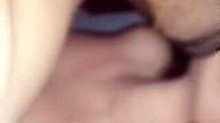 i'm enjoyin' her hot boobs in the bedroom