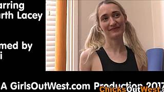 Buttplugged Skinny Aussie Masturbates Backstage With Toys