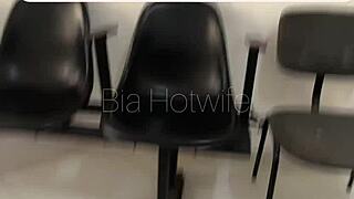 I was waiting alone and started masturbating in the reception!