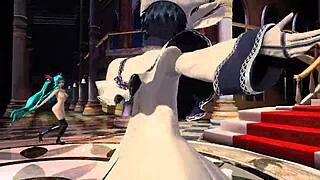 Hatsune Miku in Cendrillon nude mod shows big boobs and ass