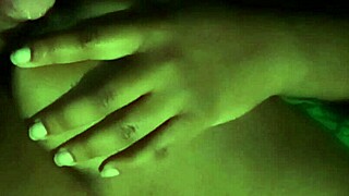 Oh Wow, Licking My Nipples Feels So Damn Good at Night!