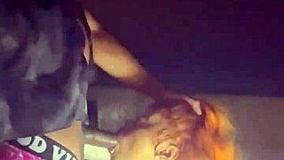 Beale street parking garage creampie with bent over sloppy wet ebony pornstar