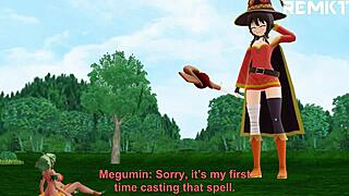 Giantess Goddess Dominates Apprentice In Magical Mishap