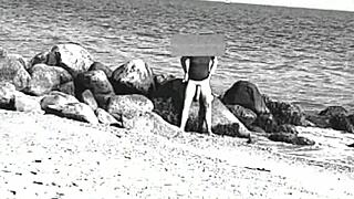 Huge Cock on Nude Beach, Voyeur Watches Monster Shaft Exposed.