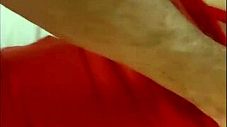 French amateur in red satin!