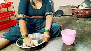 indian desi moms fuck hard-core in kitchen doggystyle