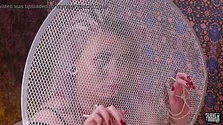 Dominated slut gets urinated on 😈